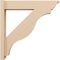 Ekena Millwork 5 1/2-in W x 24-in D x 24-in H Funston Trad Rough Cedar Woodgrain TimberThane Outlooker, Primed Tan OUTUR055X24X24FST04RCPR - alternate 2